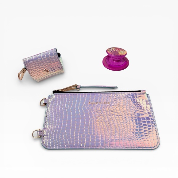 Bandolier Handbags - Bandolier Iridescent Zip Pouch and AirPod case - NWOT